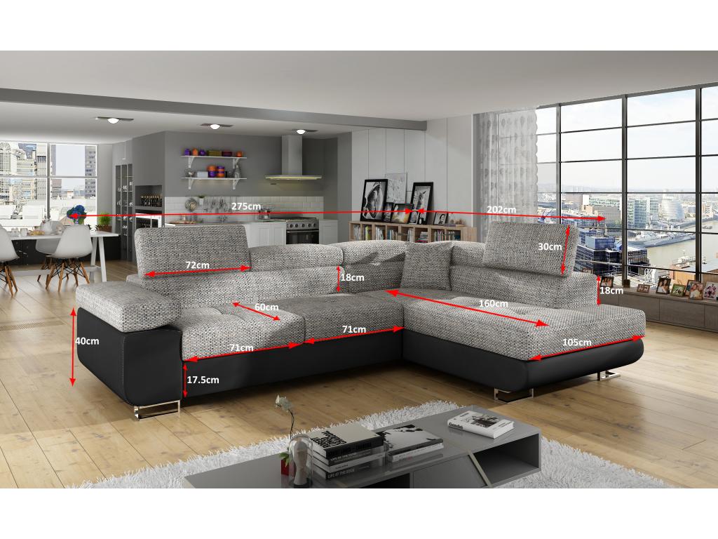 Canapé-lit en velours bleu