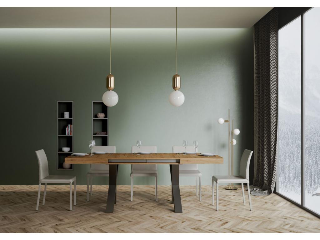 Table en chêne naturel, 90 x 130 cm