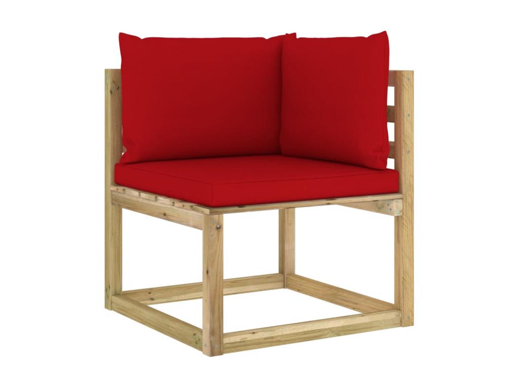Ensemble de mobilier de jardin en pin naturel - dlz1766456849955