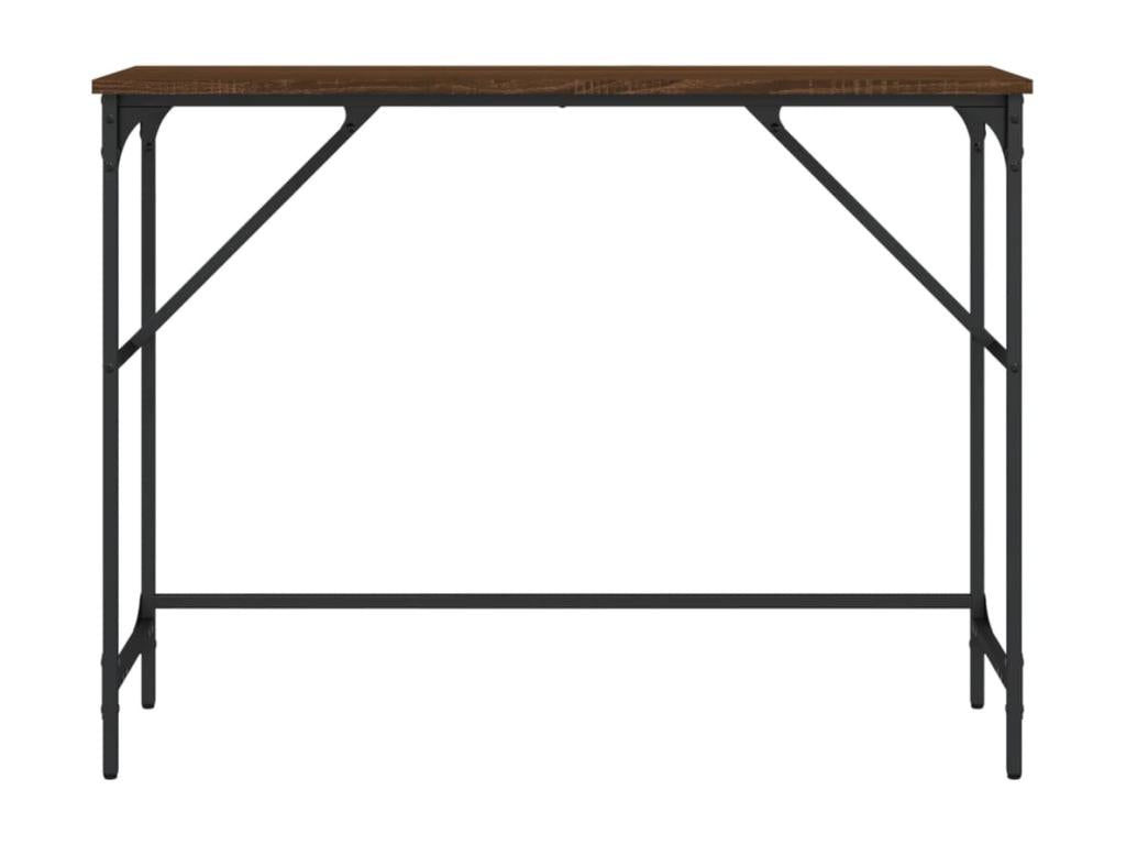 Table en bois composite marron, 100 x 32 x 75 cm