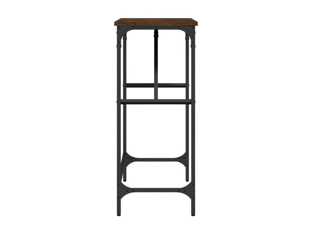 Table en bois composite marron, 100 x 32 x 75 cm