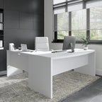 Bureau d'angle Echo 72W à façade incurvée de Bush Business Furniture