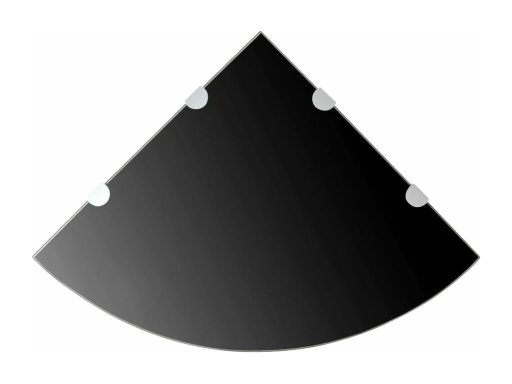 Armoire en verre noir, 45 x 45 x 0,8 cm