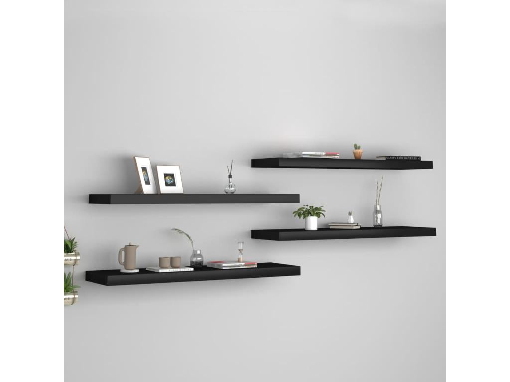 Meuble noir pour la maison, 90 x 23,5 x 3,8 cm