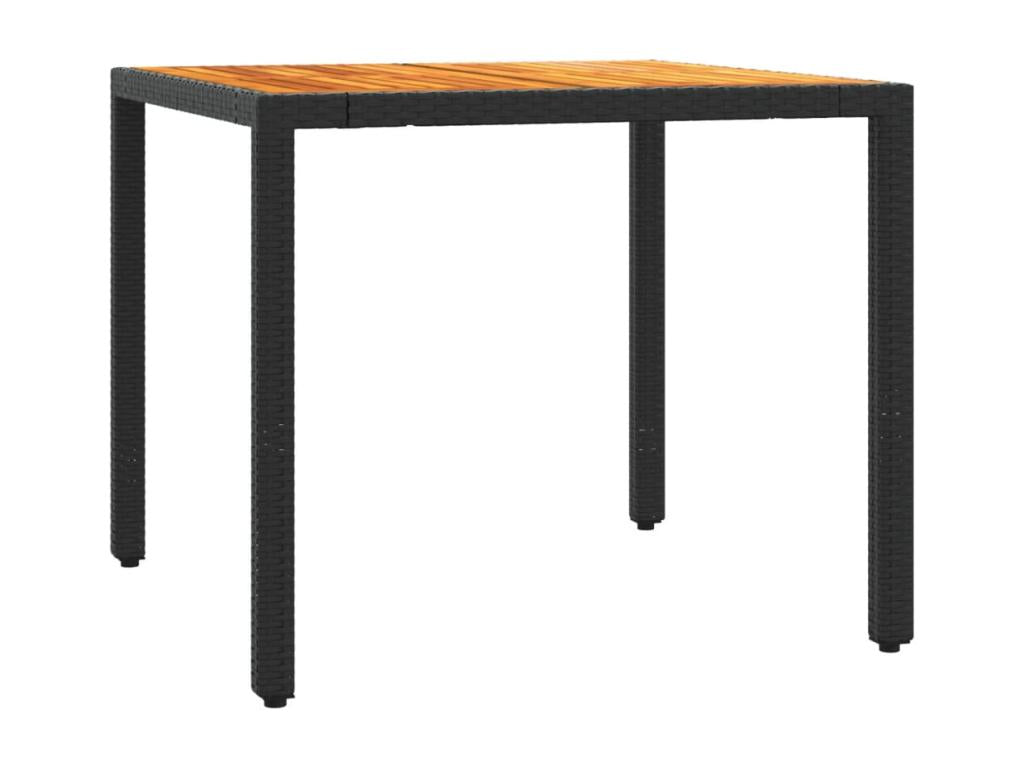 Mobilier de maison en résine tressée noire - dlz1766457031629