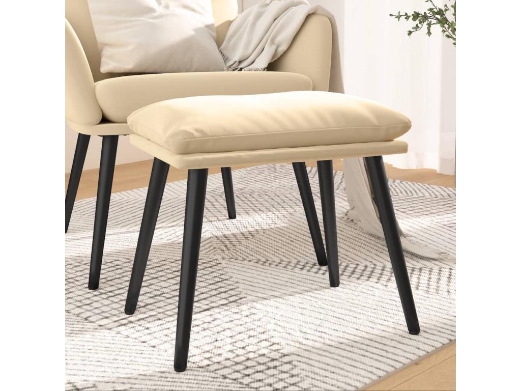 Meuble d'intérieur en velours blanc, 45 x 29,5 x 35 cm