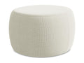 Pouf en tissu bouclé beige