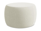 Pouf en tissu bouclé beige