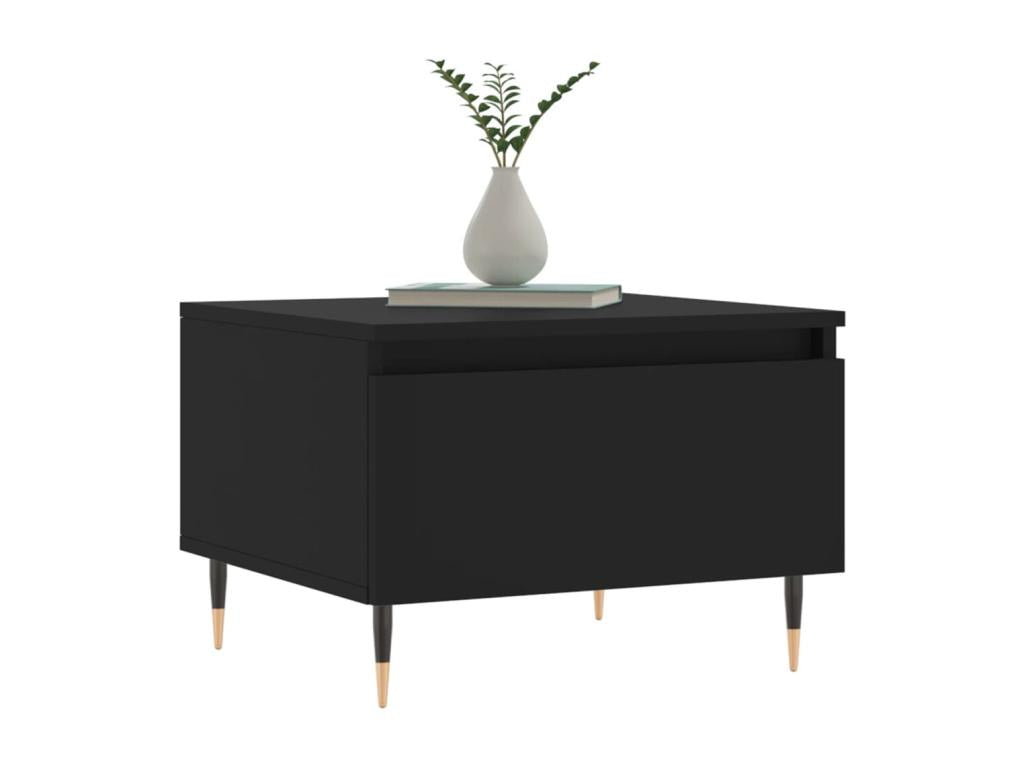 Meuble de maison en bois d'ingénierie noir, 50 x 46 x 35 cm