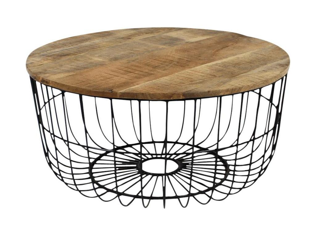 Table basse en métal noir