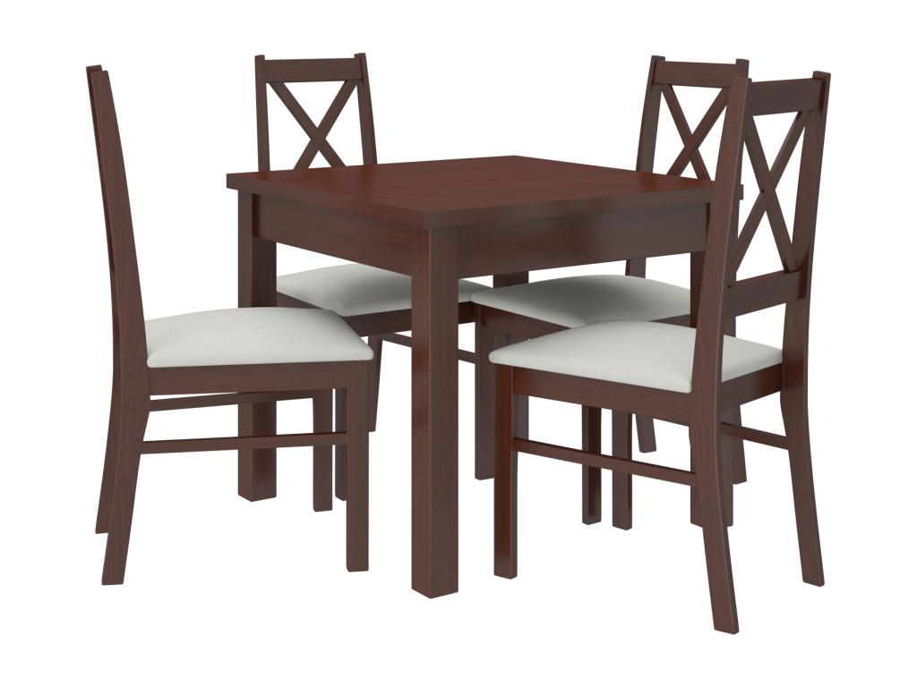 Chaise en tissu bleu