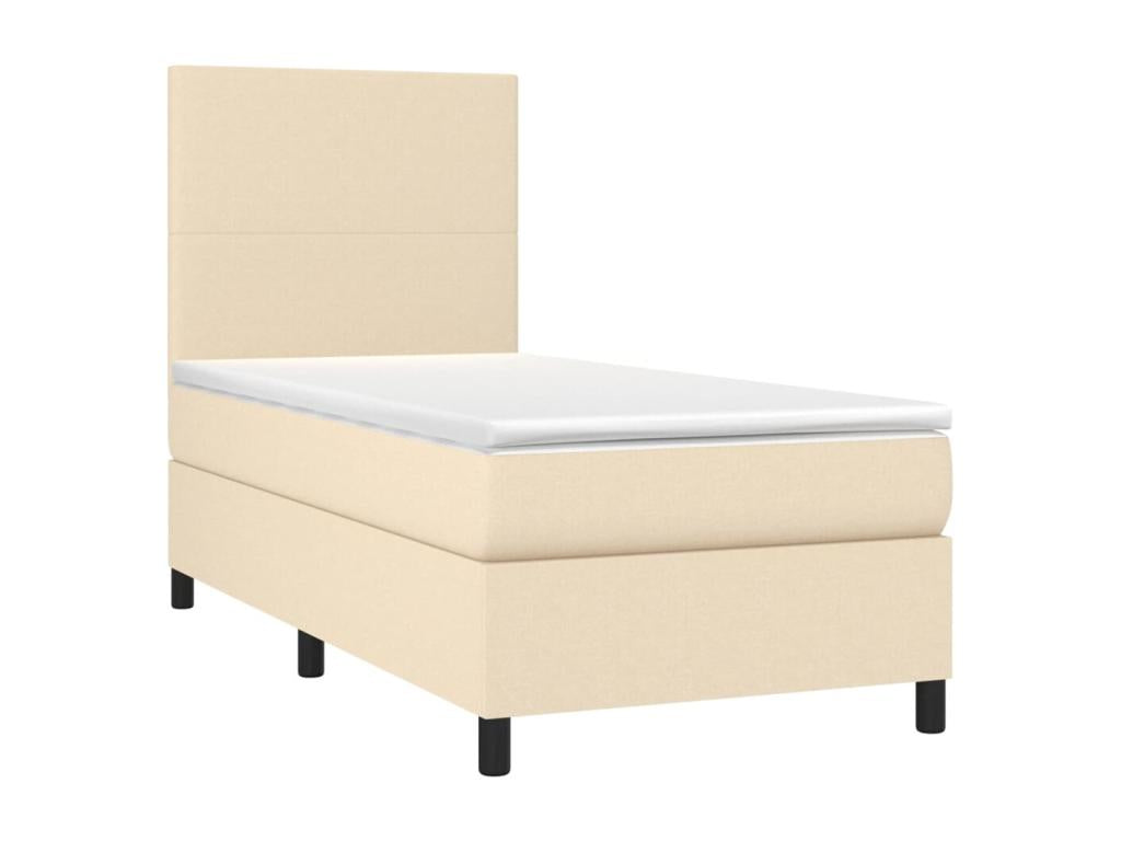 Matelas en tissu beige, 90 x 190 cm