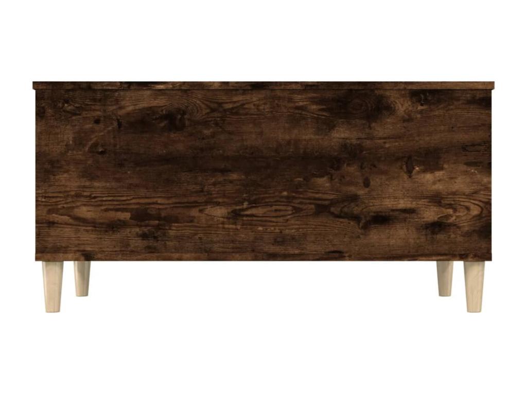 Table basse en bois composite marron, 90 x 44,5 x 45 cm