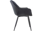 Chaise noire, 58 x 67 x 82 cm
