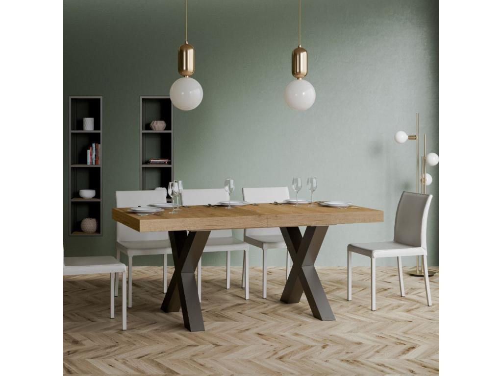 Table en chêne naturel, 90 x 180 cm