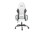 Fauteuil en similicuir blanc - dlz1766456652375