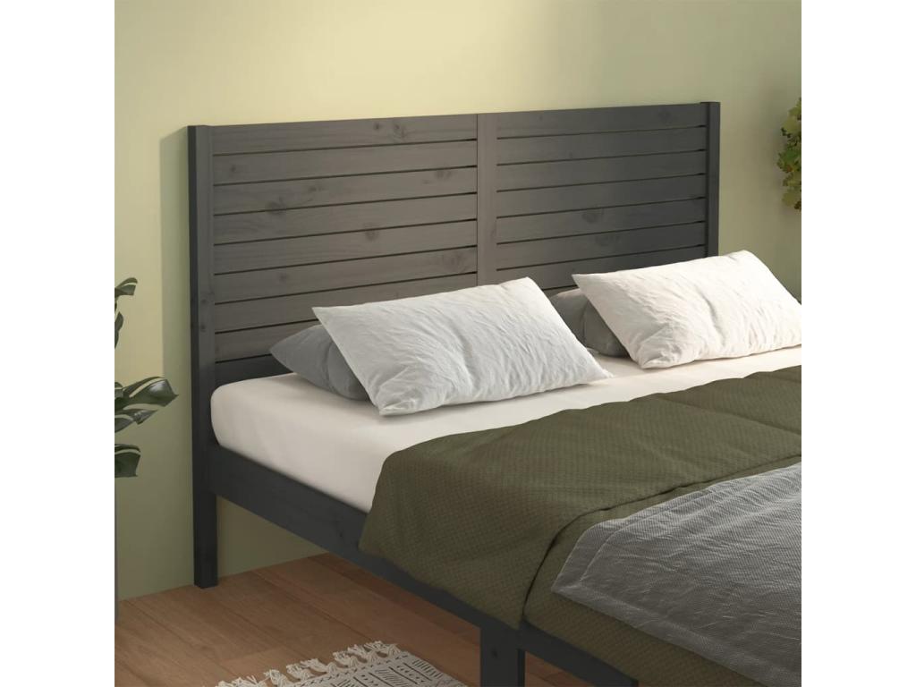 Meuble de maison en bois massif gris, 126 x 4 x 100 cm