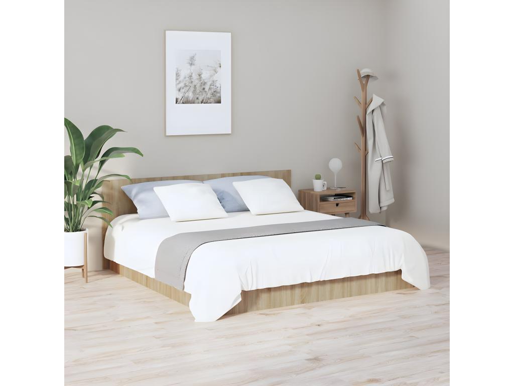 Meubles de maison en bois d'ingénierie brun, 200 x 1,5 x 80 cm