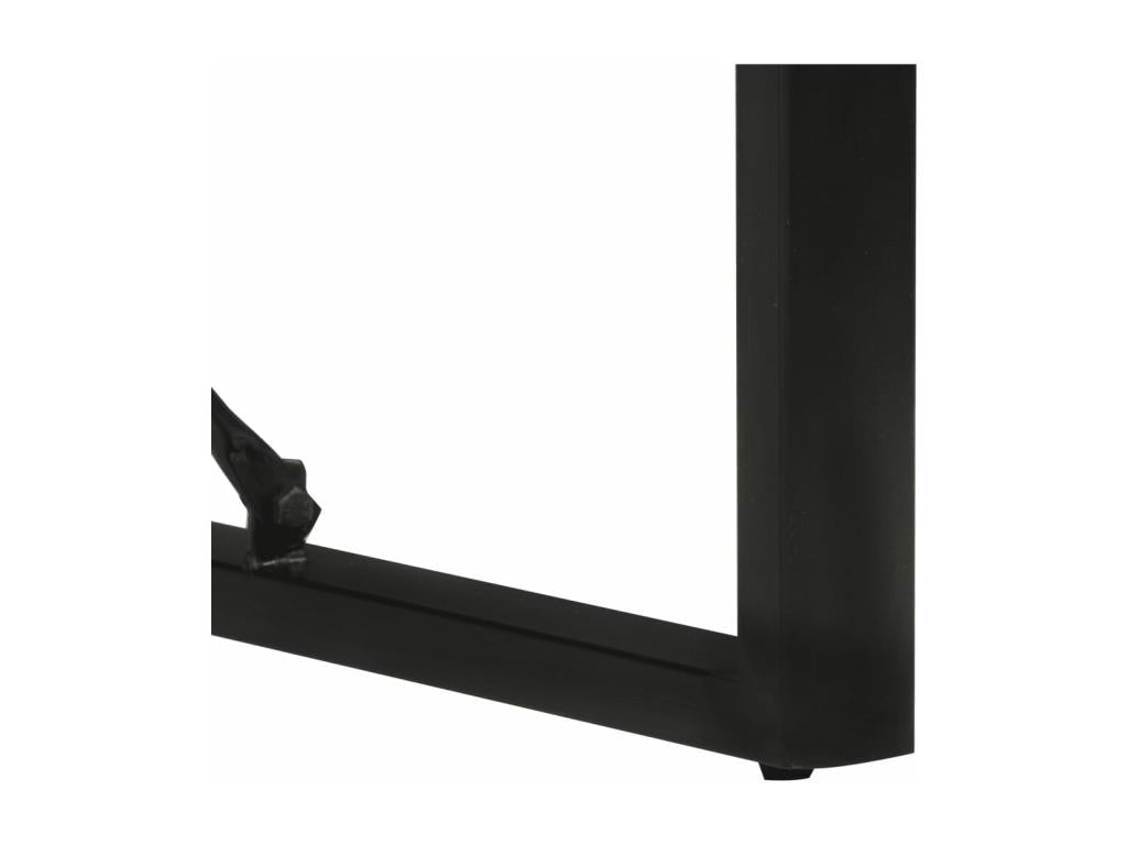 Table de salle à manger en bois massif marron, 120 x 55 x 76 cm