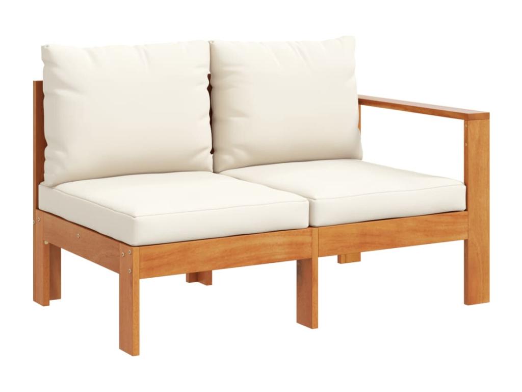 Canapé en bois massif marron