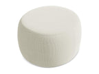 Pouf en tissu bouclé beige