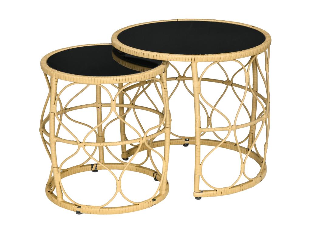 Meubles de maison en verre beige