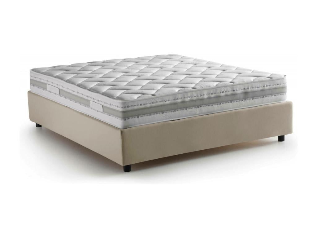 Matelas en tissu beige, 160 x 200 cm