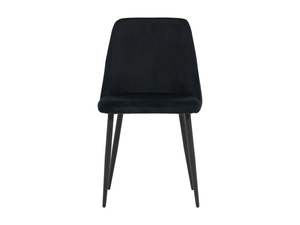 Chaise noire, 49 x 56 x 87 cm