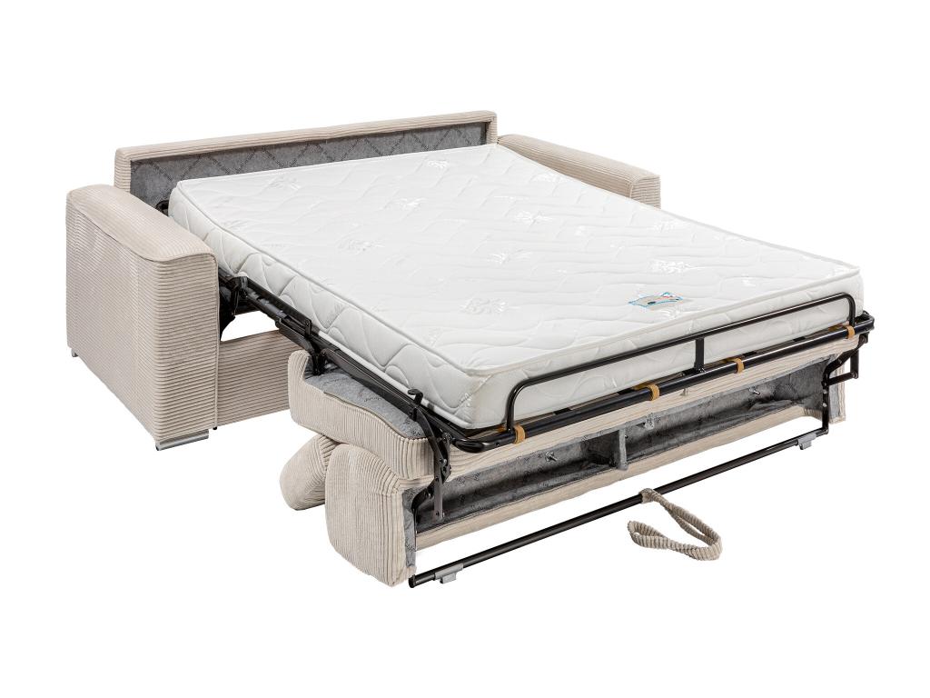Matelas en velours beige