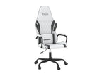 Fauteuil en similicuir blanc - dlz1766456652375