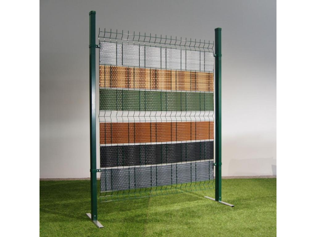 Meuble de maison en résine tressée grise, 19 x 255 cm