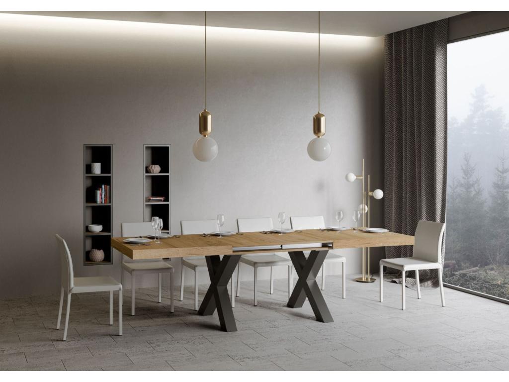 Table en chêne naturel, 90 x 180 cm