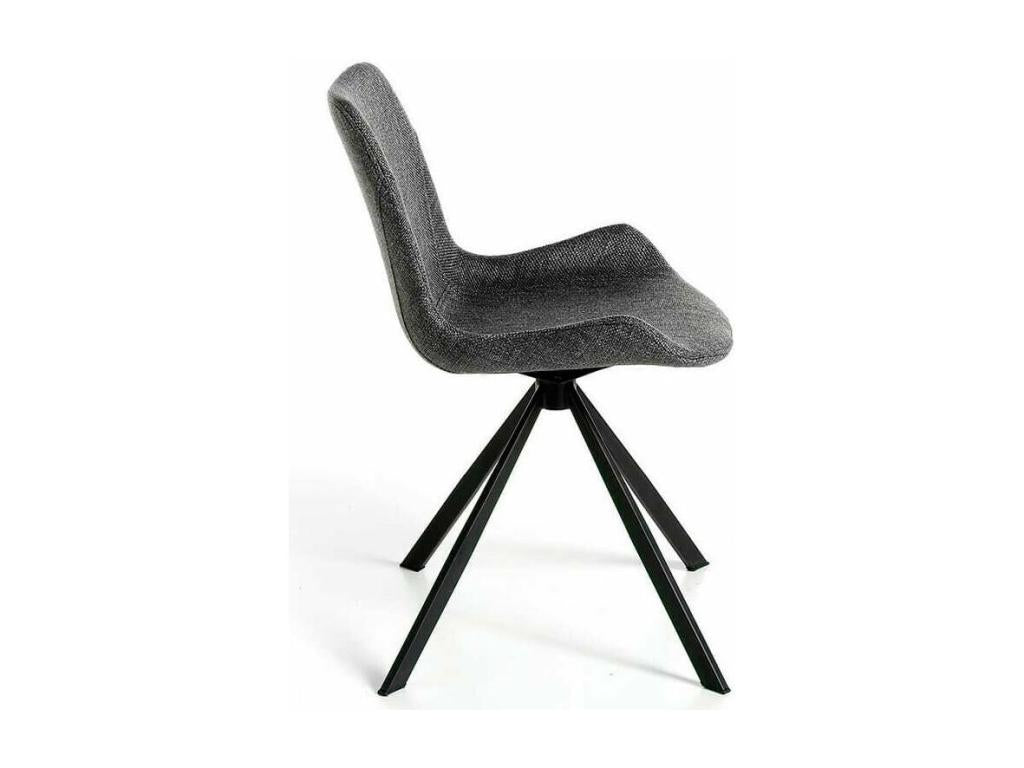 Chaise en tissu marron