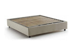 Matelas en tissu beige, 160 x 190 cm