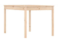 Table en bois massif marron, 121 x 82,5 x 76 cm