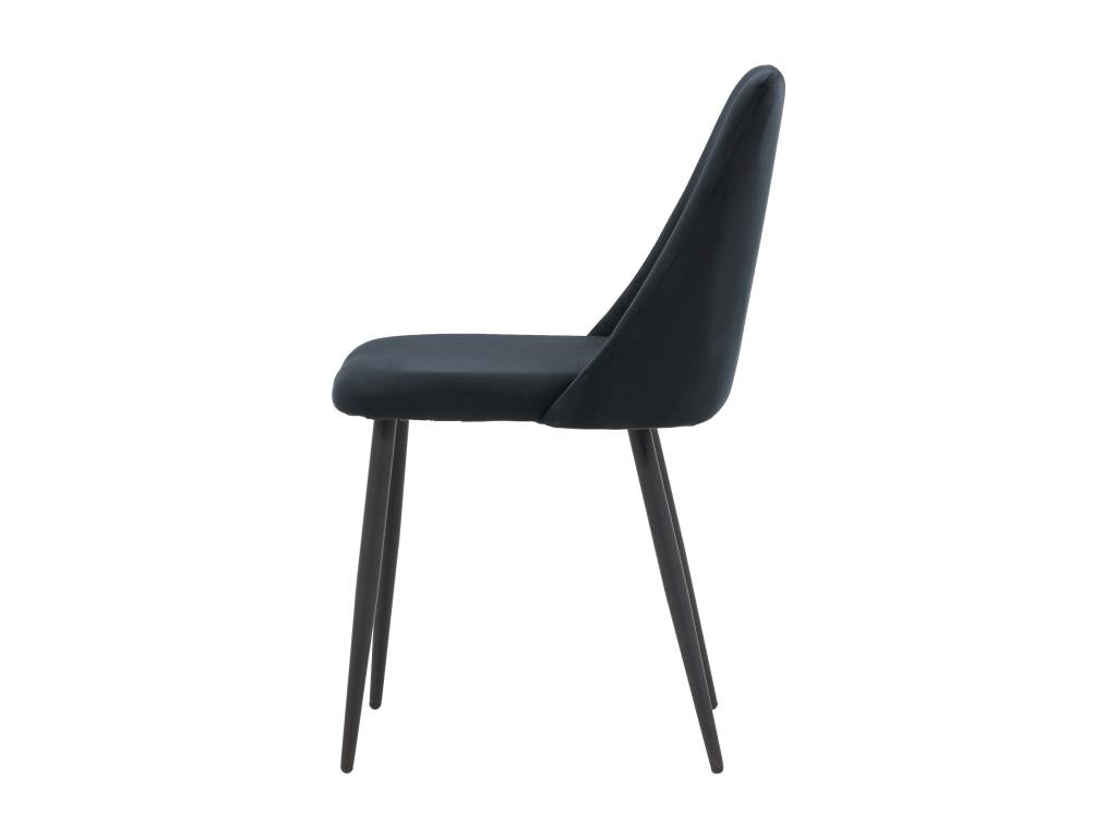 Chaise noire, 49 x 56 x 87 cm