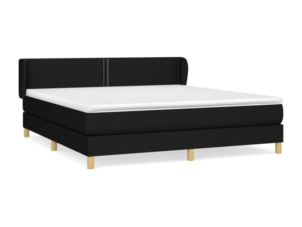 Matelas en tissu noir, 180 x 200 cm - dlz1766456849187