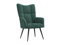 Fauteuil d'appoint en velours vert