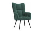 Fauteuil d'appoint en velours vert