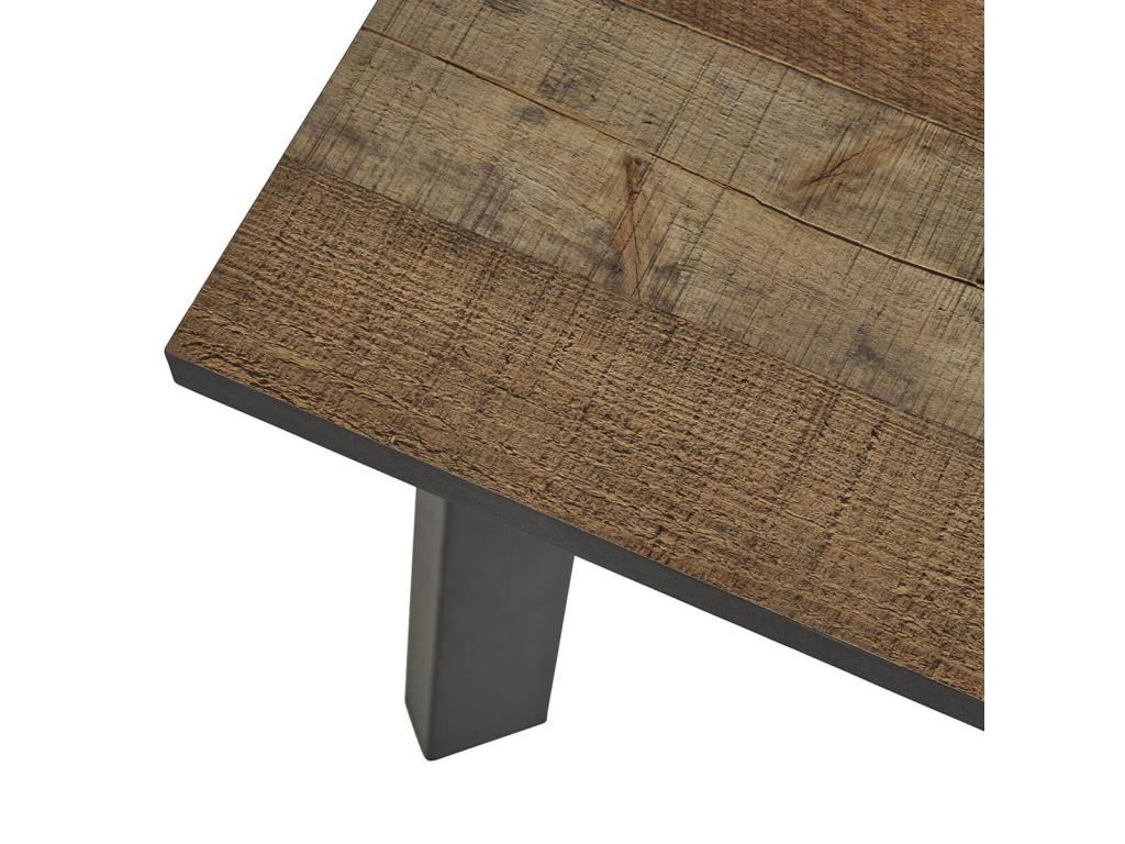 Table basse en métal marron