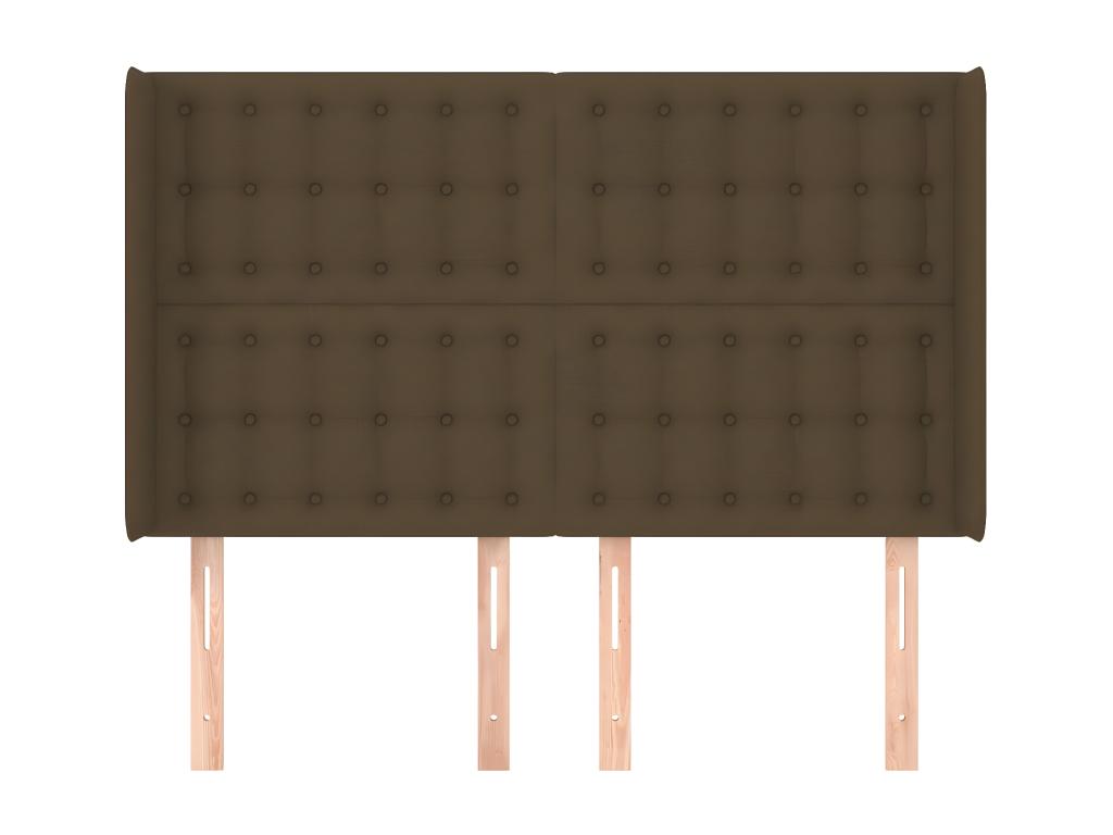 Meuble de maison en tissu marron, 147 x 16 x 118 cm