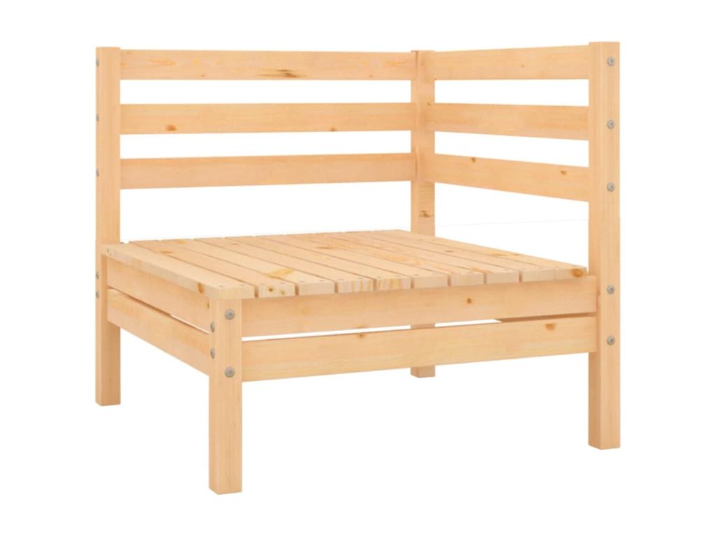 Ensemble de mobilier de jardin en pin brun - dlz1766456805479