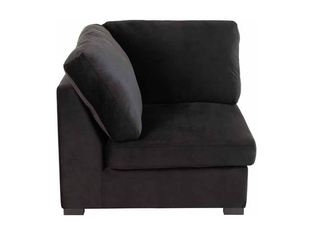Fauteuil d'appoint en velours noir