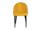 Fauteuil en velours jaune