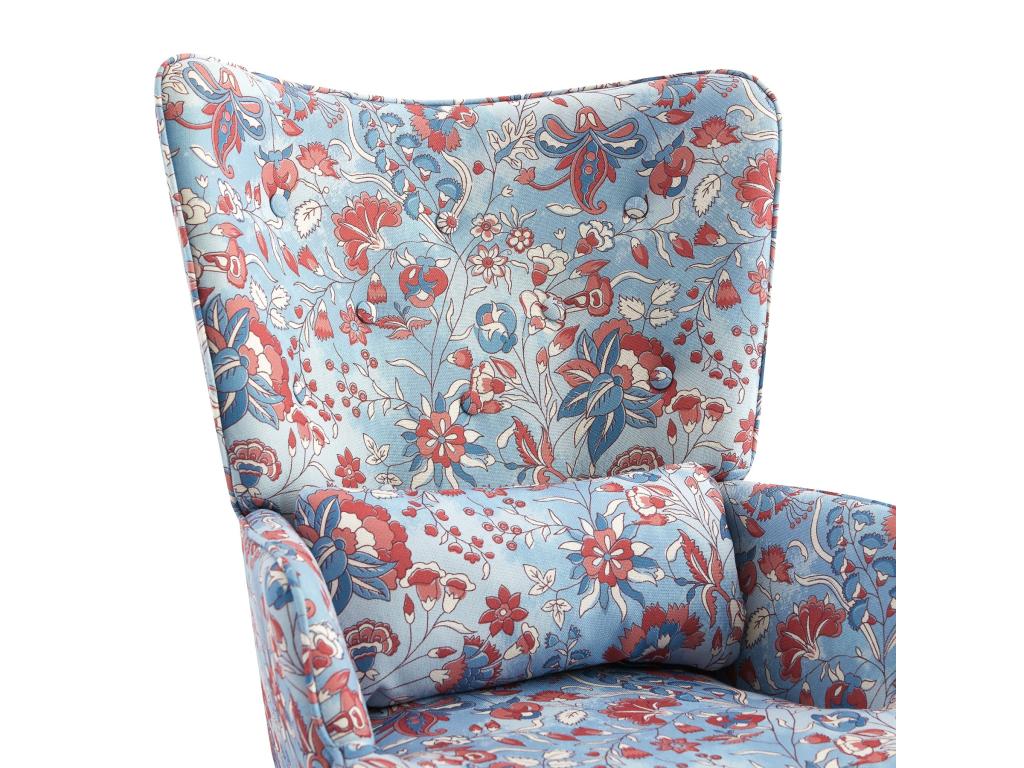 Fauteuil d'appoint en velours marron