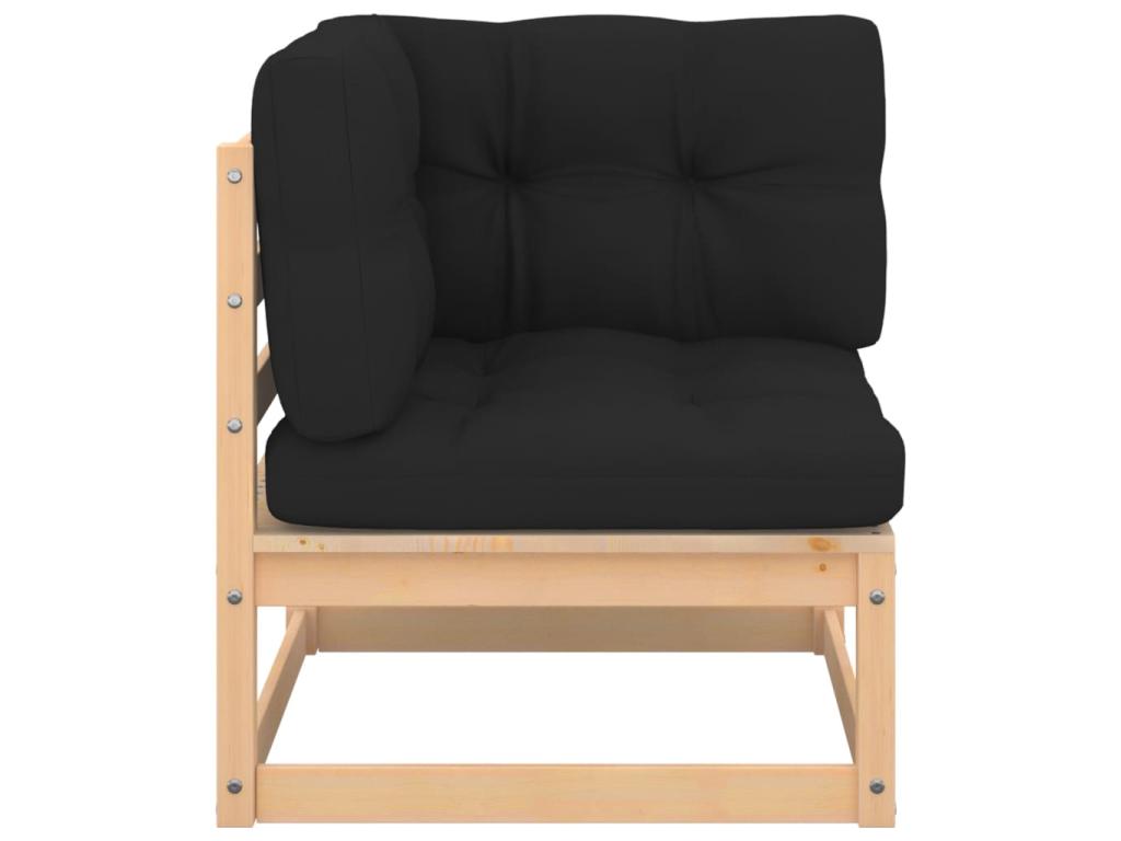 Ensemble de mobilier de jardin en pin naturel - dlz1766456754504