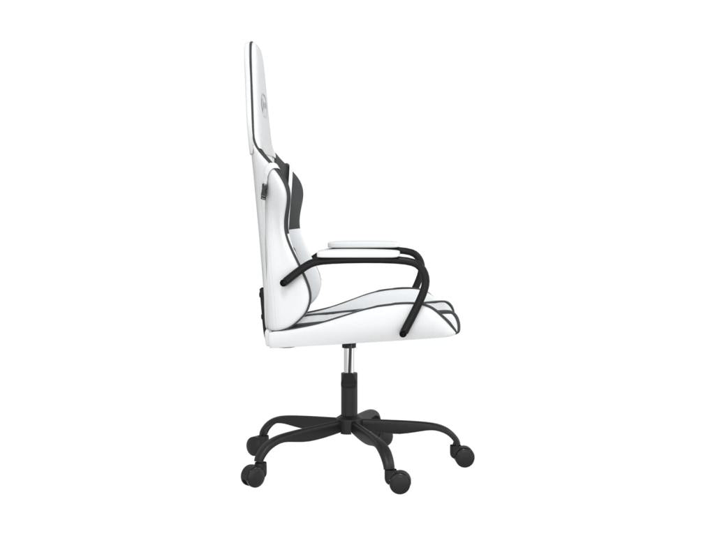 Fauteuil en similicuir blanc - dlz1766456652375