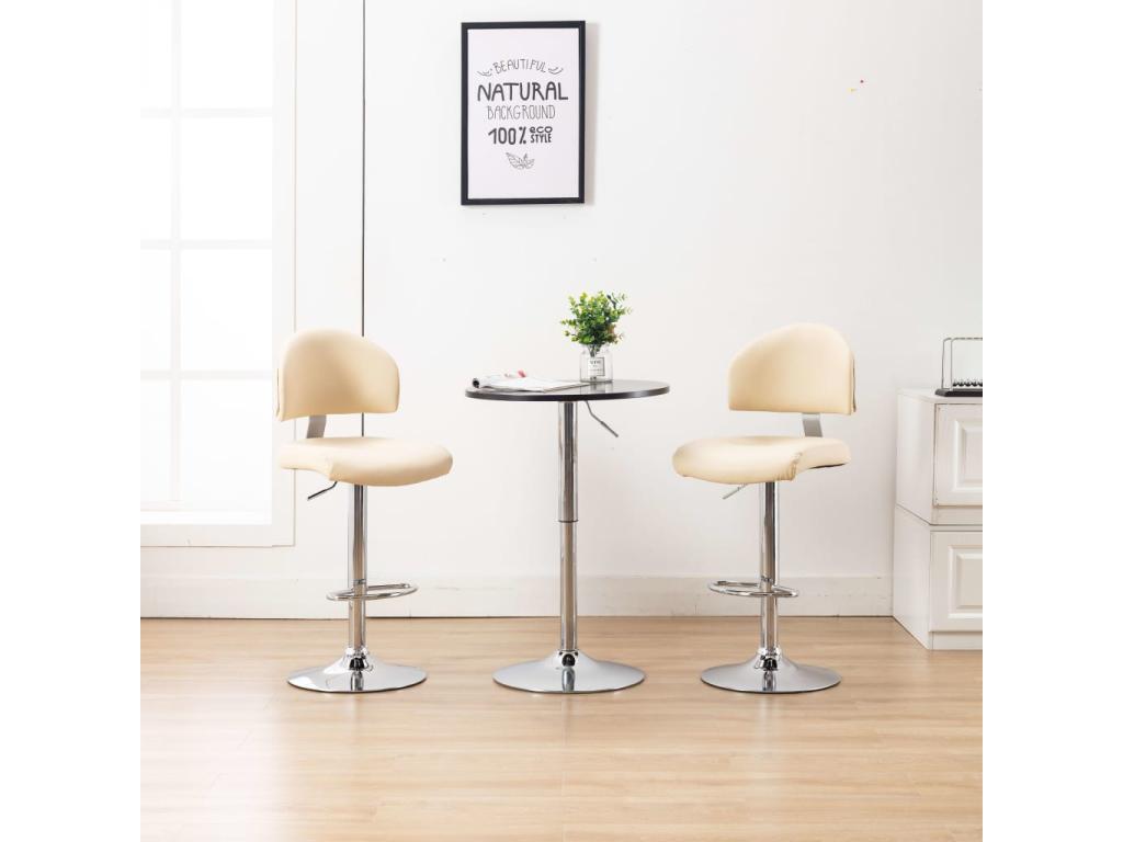 Meubles de maison en similicuir beige