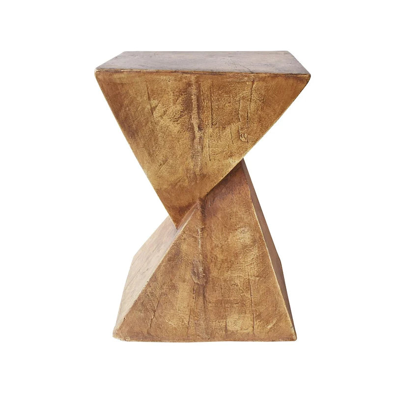 Table d'appoint d'extérieur Tess en béton léger par Christopher Knight Home