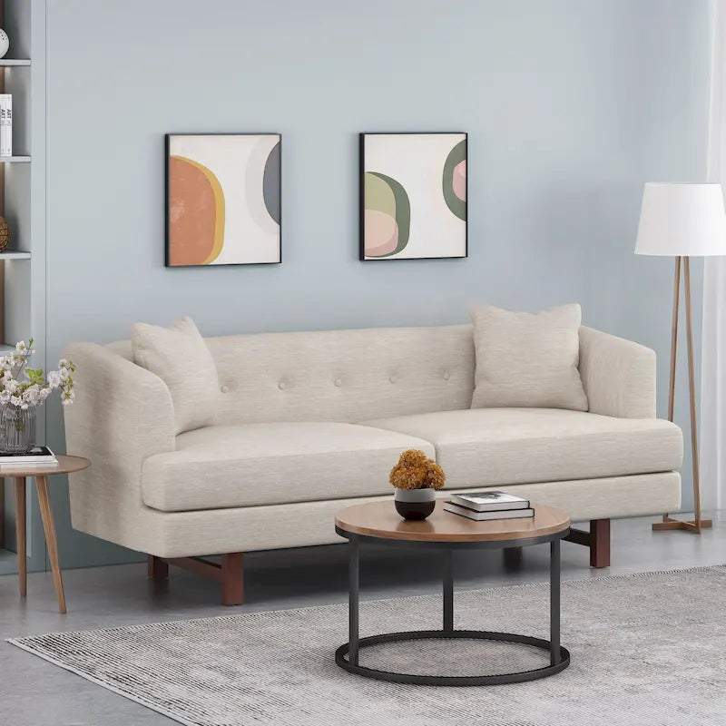 Canapé 3 places rembourré Mableton pour intérieur, par Christopher Knight Home